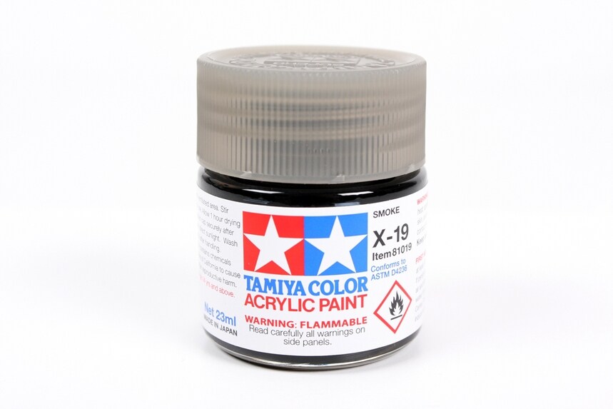 Tamiya   X-19 Smoke Acrylic Paint
