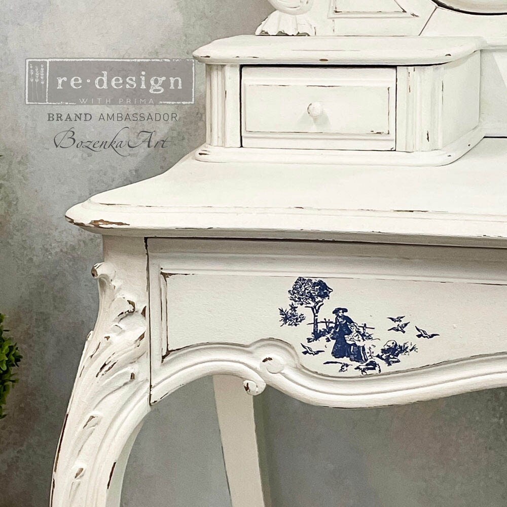 Redesign With Prima Decor Small Transfers - Toile - 3 sheets , 6"x12" 655350656744
