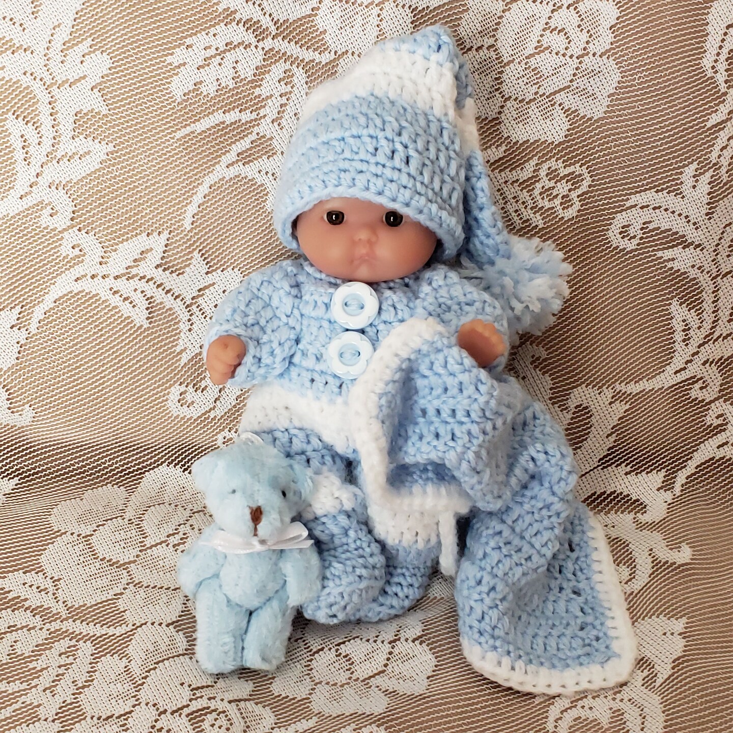 Crochet one best sale piece teddy bear