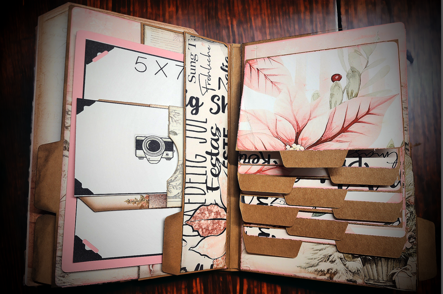 Pink Christmas Photo Album with Journaling product 5