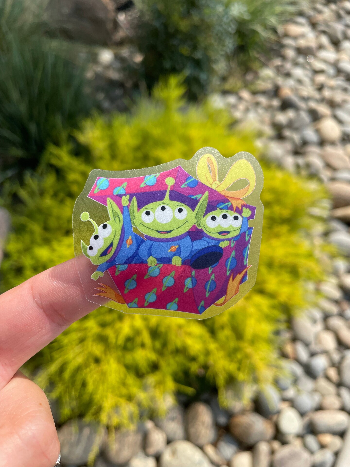 LGE Gift Sticker-clear weatherproof vinyl