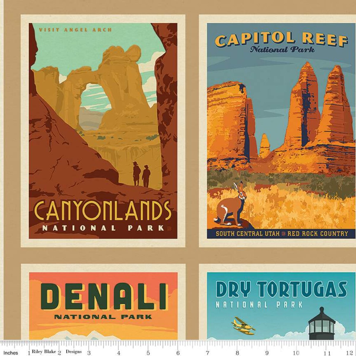 Riley Blake Designs - National Parks Wilderness Wonders Panel 54' x 72"