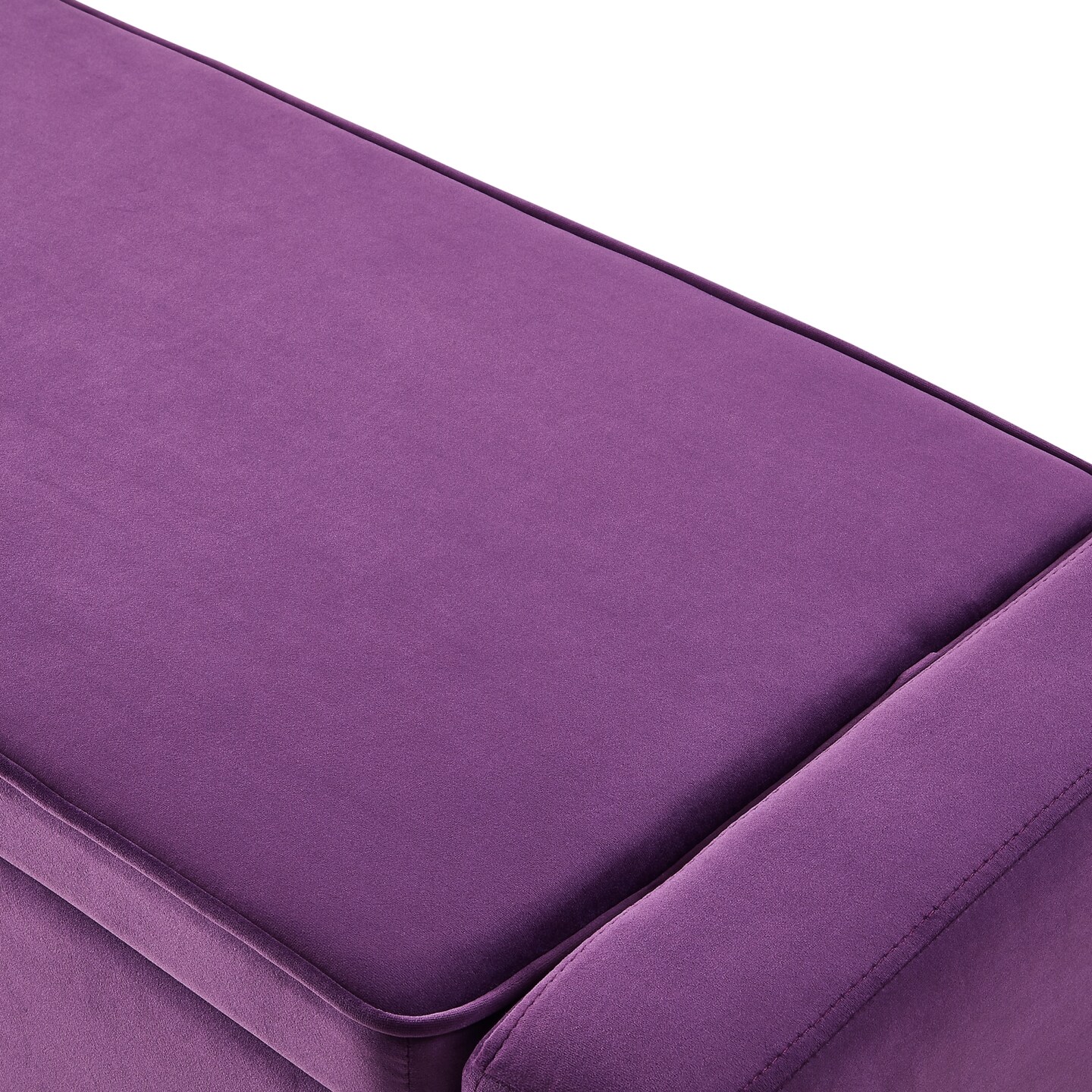 Alejandro Velvet Upholstered Storage Ottoman Bench