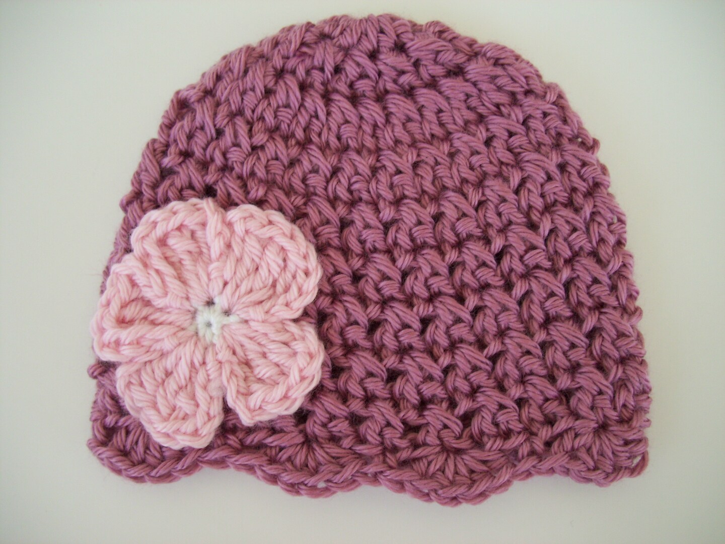 Newborn Baby Girl Hat, Crochet Preemie Hat, Gift for Baby Girl