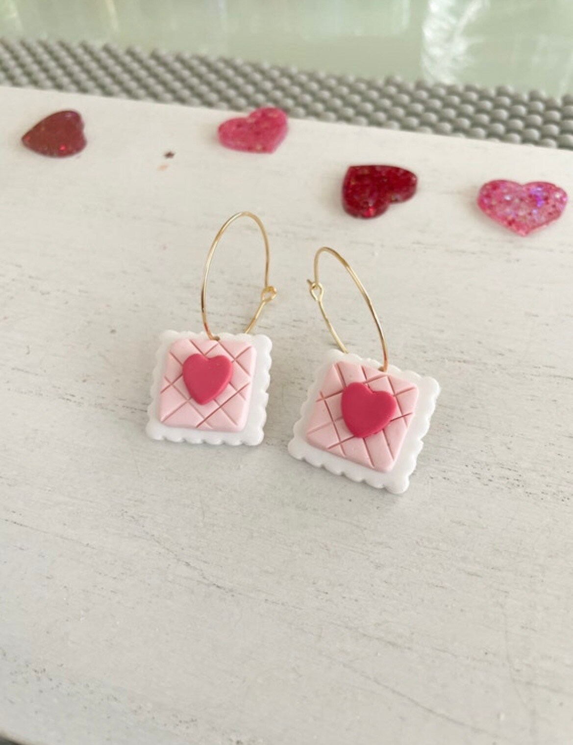 Postage stamp earrings MakerPlace by Michaels