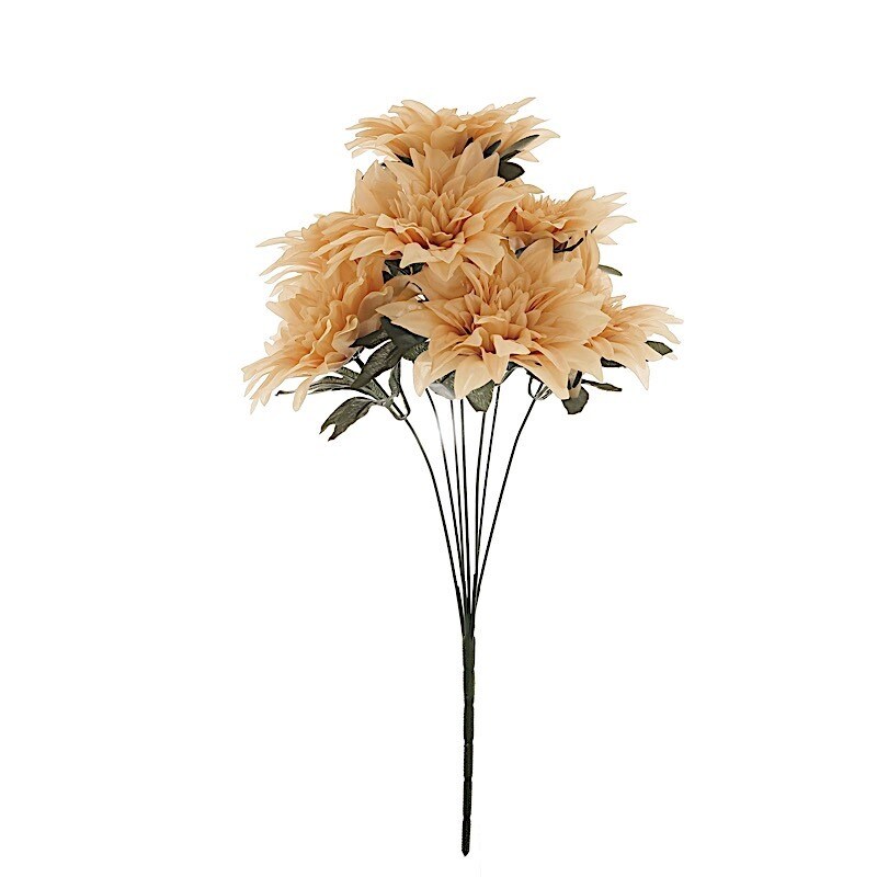 2 pcs 20" Artificial Dahlia Silk Flowers