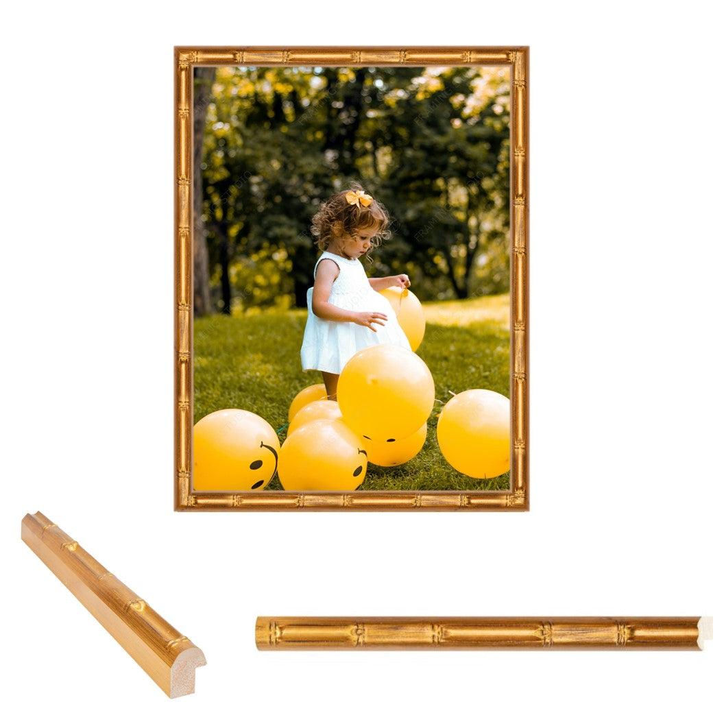 Gold Bamboo Picture Frames Gallery Wall Hanging