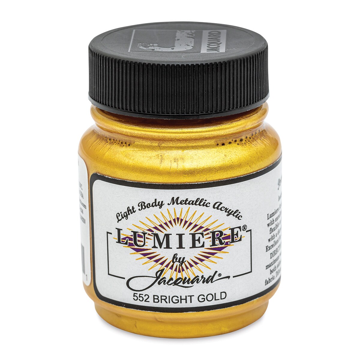 Lumiere Metallic Fabric Paint 2.25oz - Bright Gold