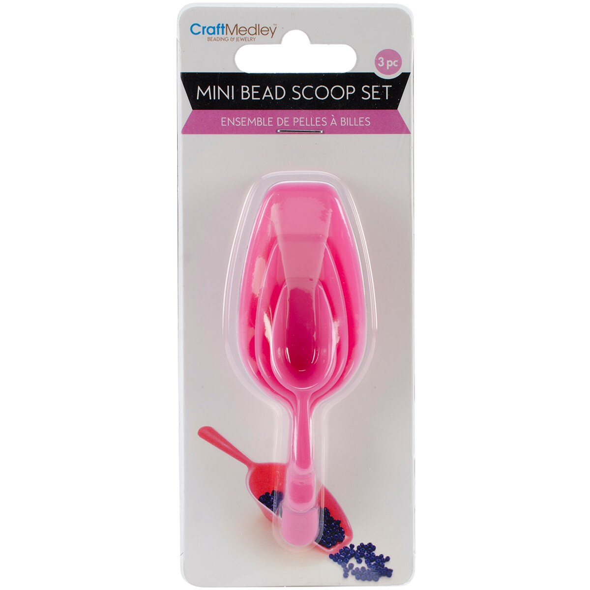 Craft Medley Scoop-It Mini Bead Scoops 3/Pkg