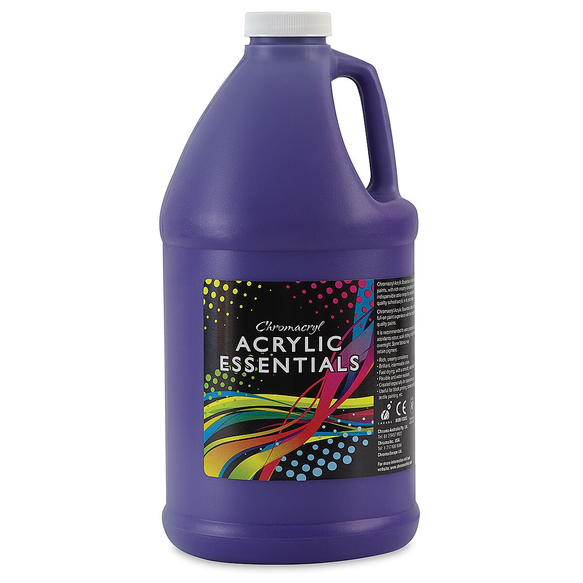 Chromacryl Acrylic Essentials - Purple, Half Gallon
