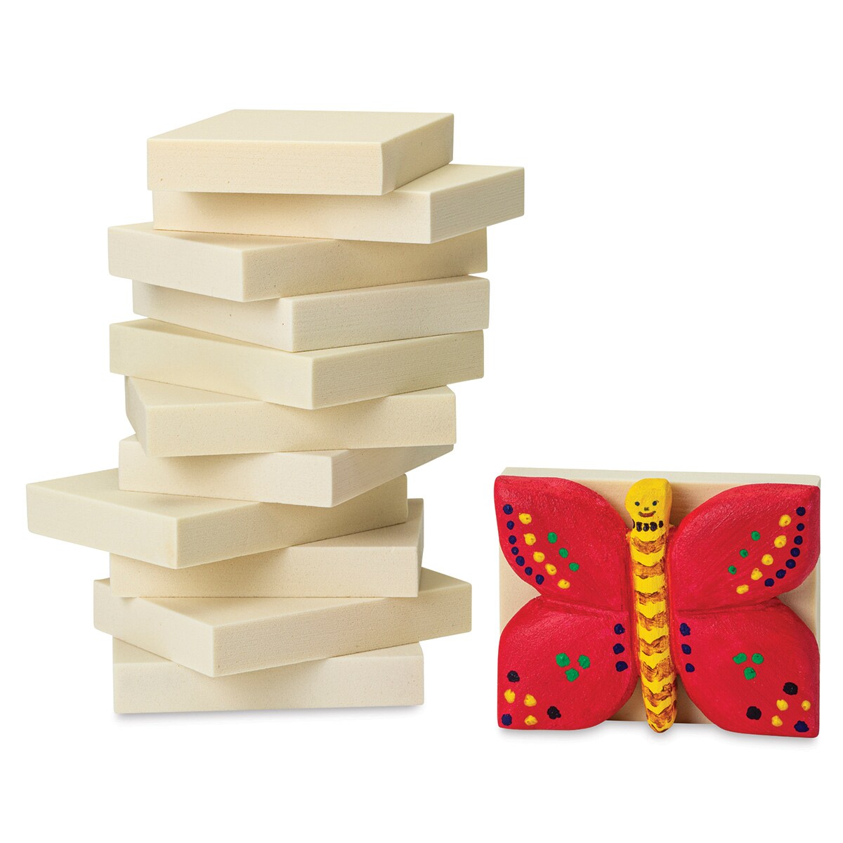 Blick Carving Foam - Pkg of 36,  6&#x22; x 4.5&#x22; x 1&#x22;