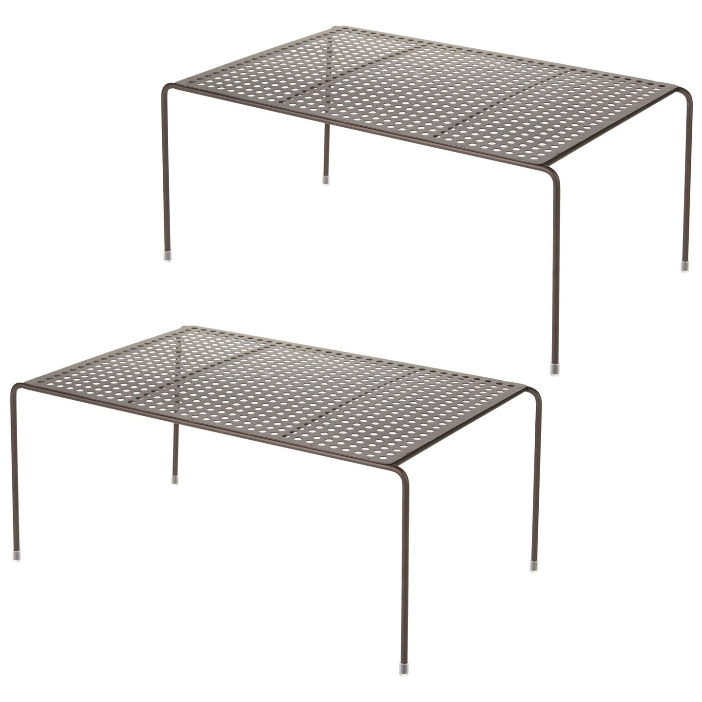 mDesign Kitchen Pantry, Countertop Storage Shelf, Large