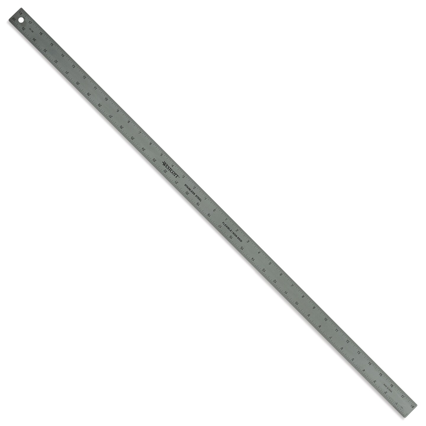Westcott Metal Zero Centering Ruler - 36&#x22;