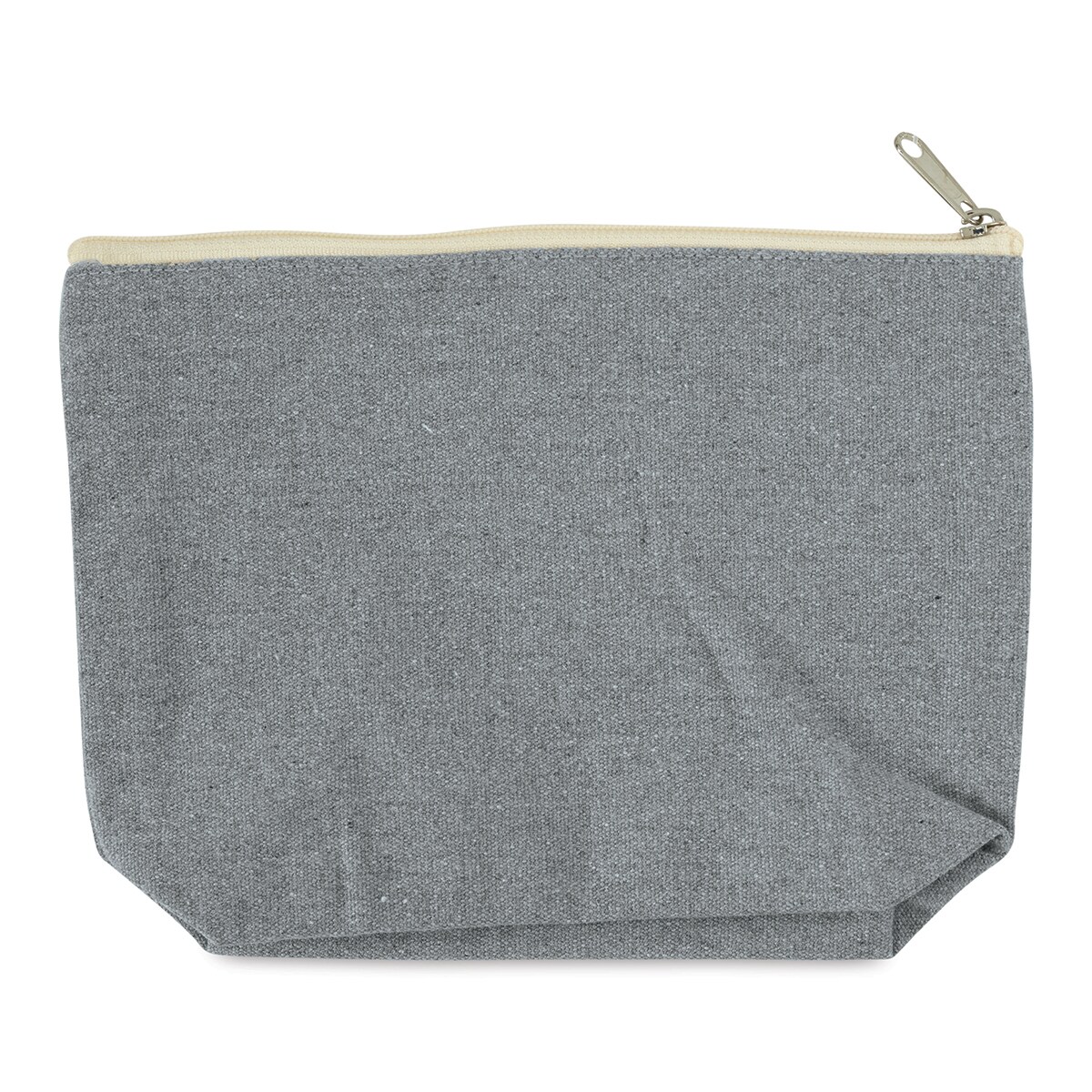 Harvest Import Recycled Canvas Zipper Pouch - With Gusset, 7"L × 10"W × 3"D