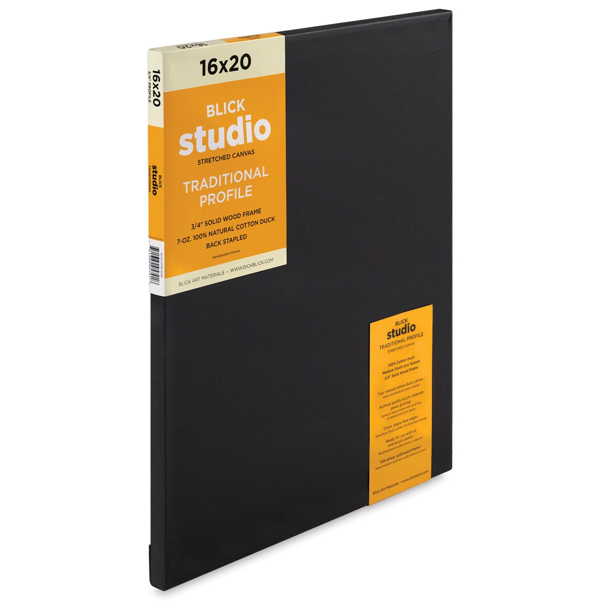 Blick Studio Black Cotton Canvas 16