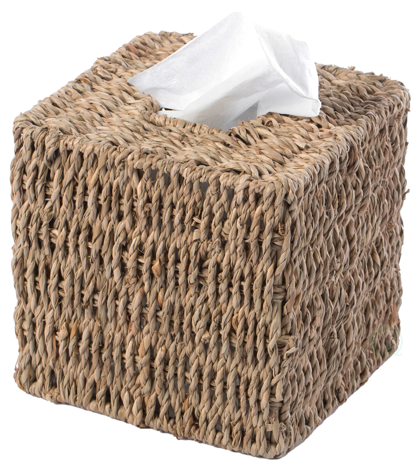 Natural Woven Seagrass Wicker Tissue Box Cover Holder