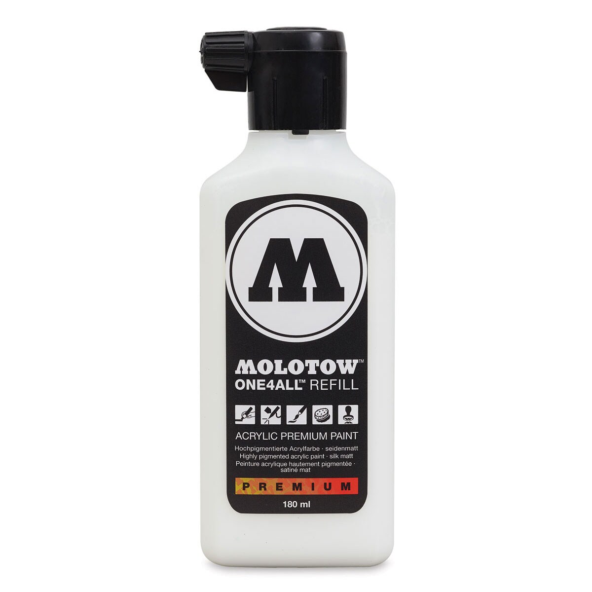 Molotow One4All Acrylic Marker Refill - 180 ml, Signal White