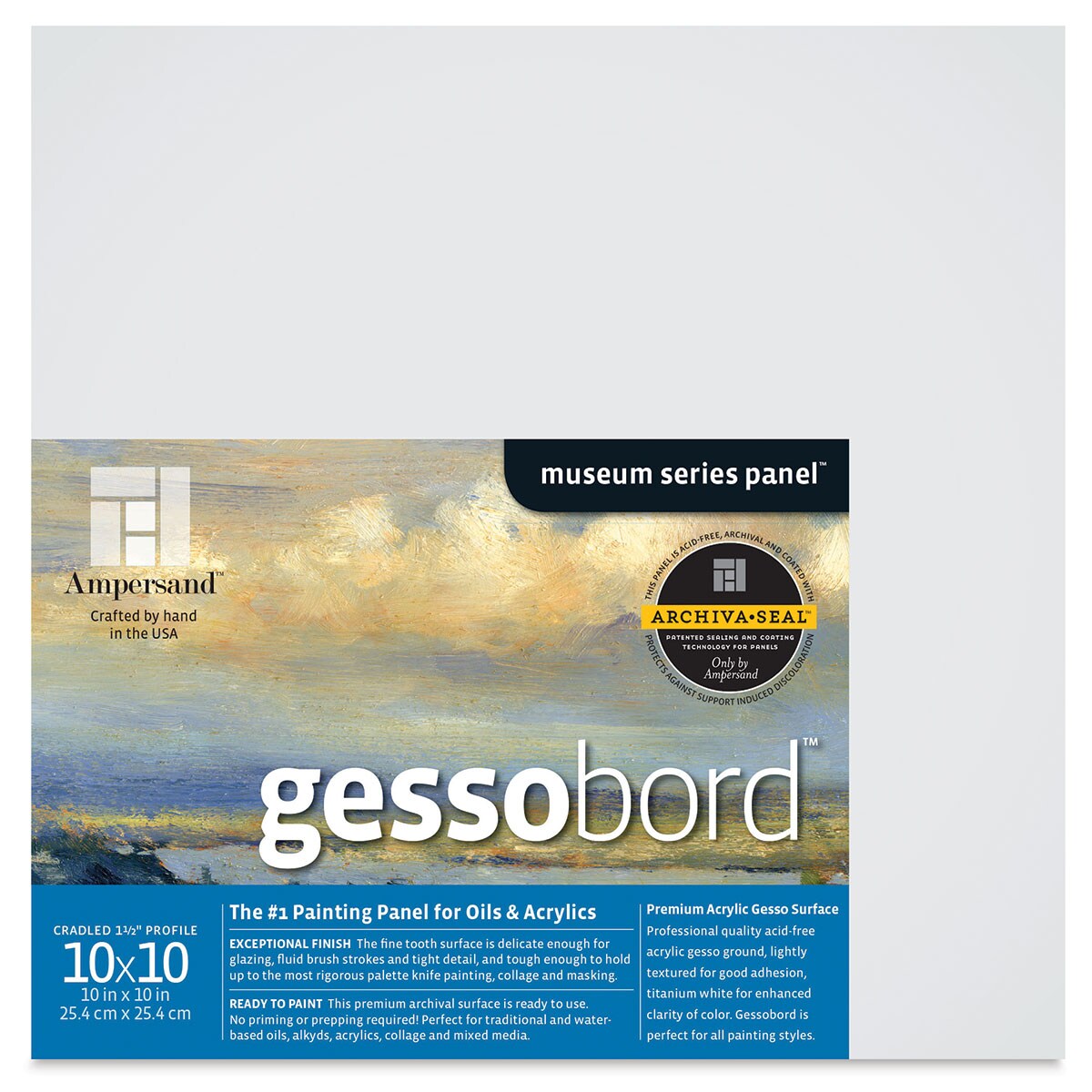 Ampersand™ Gessobord™ Museum Series Cradled 1.5 Profile Panel, Michaels