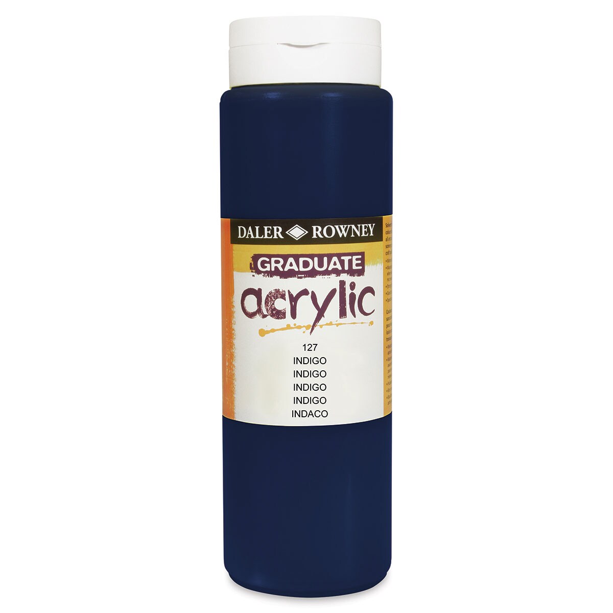 Daler-Rowney Graduate Acrylics - Indigo, 500 ml bottle