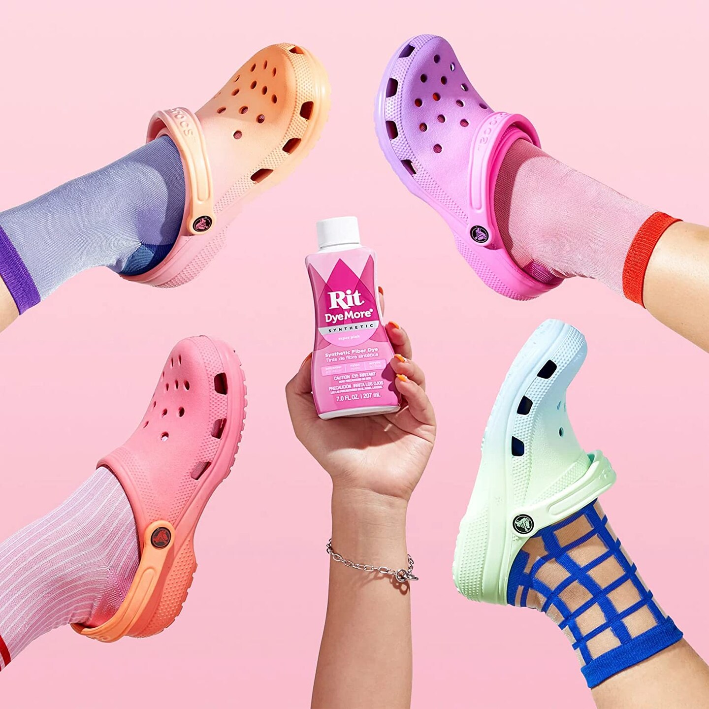 Synthetic Rit Dye More Liquid Fabric Dye Super Pink, Pixiss Rit Dye Accessories Kit