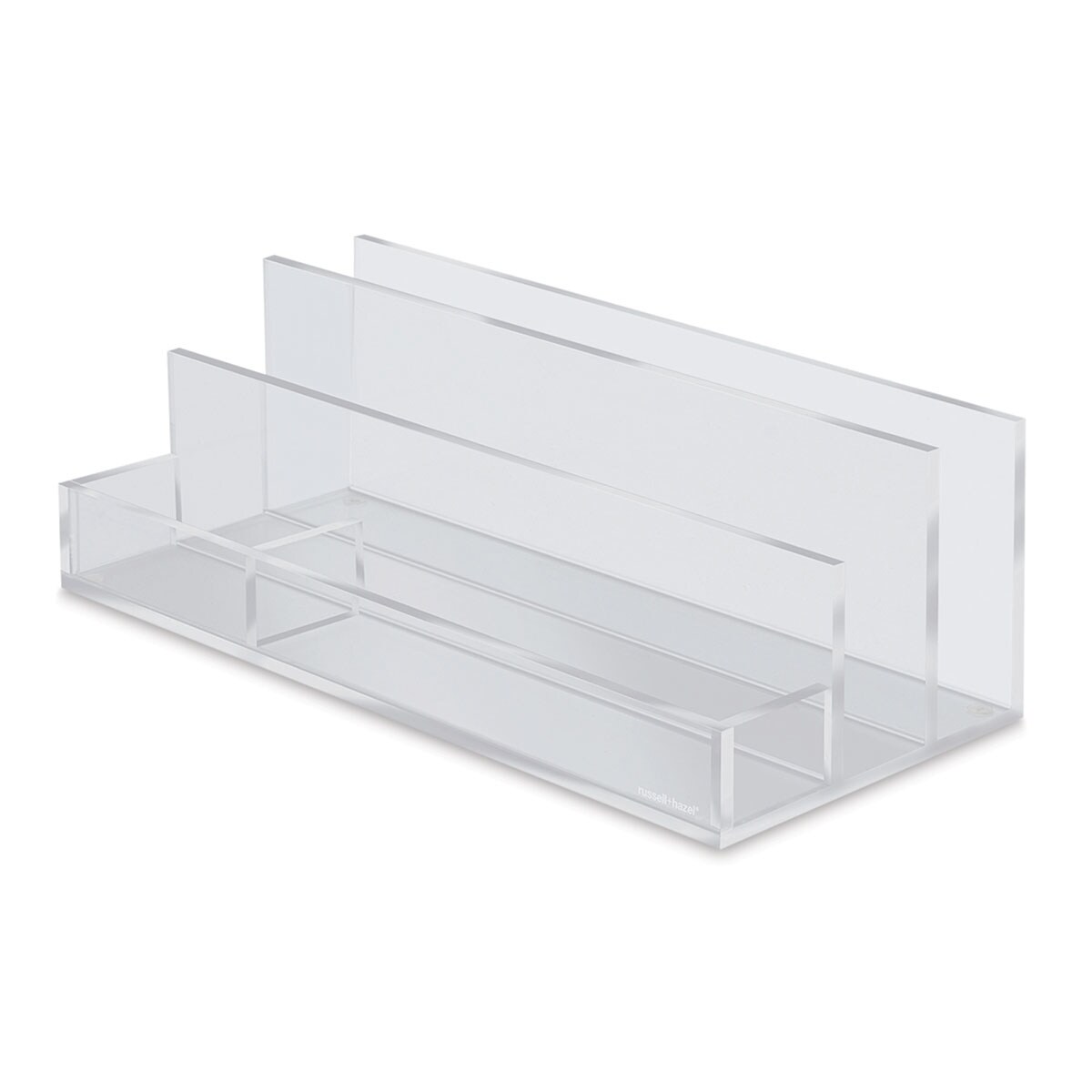 Russell and Hazel Acrylic Desk Accessories - Acrylic Collator and Valet, 12-1/2&#x22;W x 5-1/2D&#x22; x 4&#x22;H