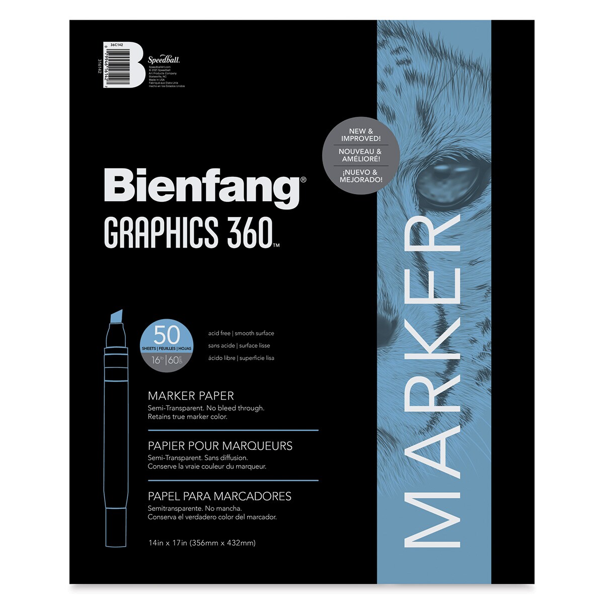 Bienfang Graphics 360 Marker Paper 14" x 17", 50 Sheets Michaels