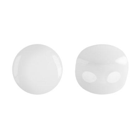 Kalos&#xAE; Par Puca&#xAE;, 2 Hole Bead, Opaque White, 10 grams