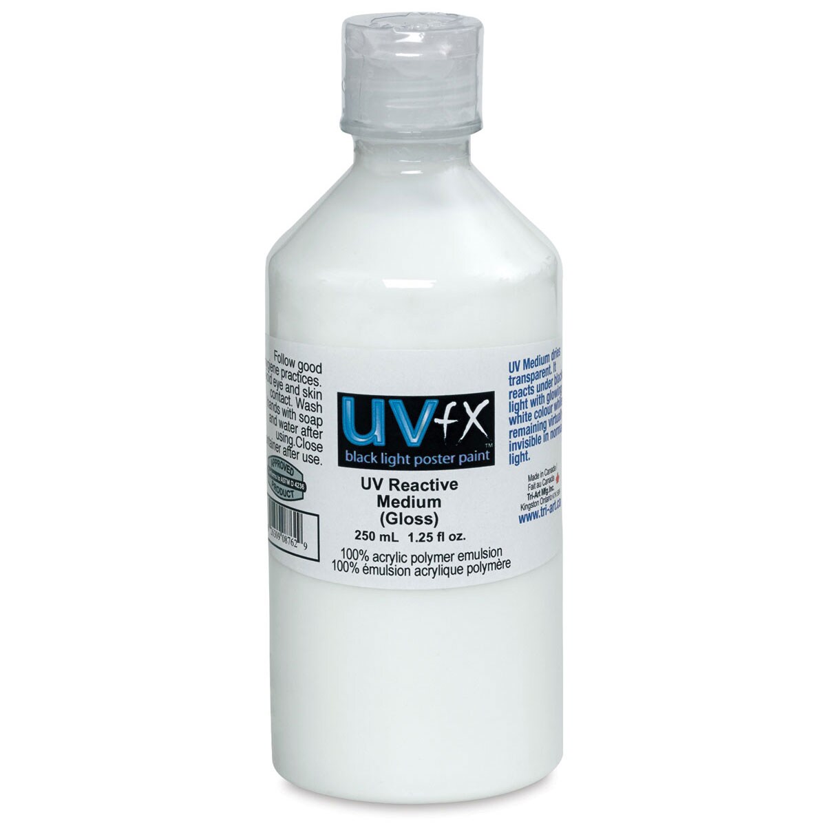 Tri-Art UV FX Medium - UV Reactive Medium - Gloss, 250 ml Bottle