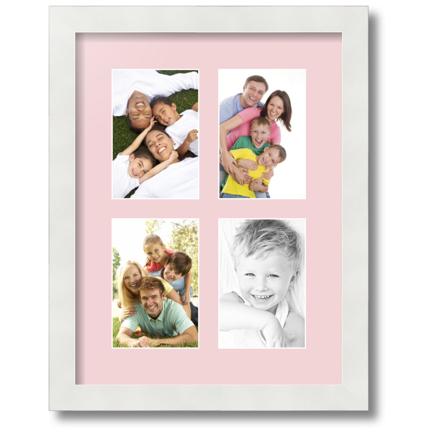 ArtToFrames Collage Mat Picture Photo Frame 4 4x6 Openings in