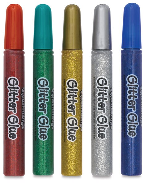 Crayola Washable Glitter Glue - Washable, Set of 5