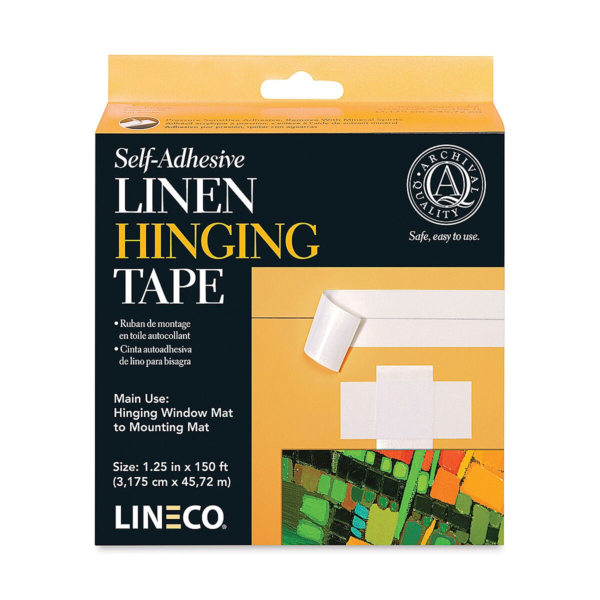 Lineco Self-Adhesive Linen Hinging Tape - 1-1/4&#x22; x 150 ft