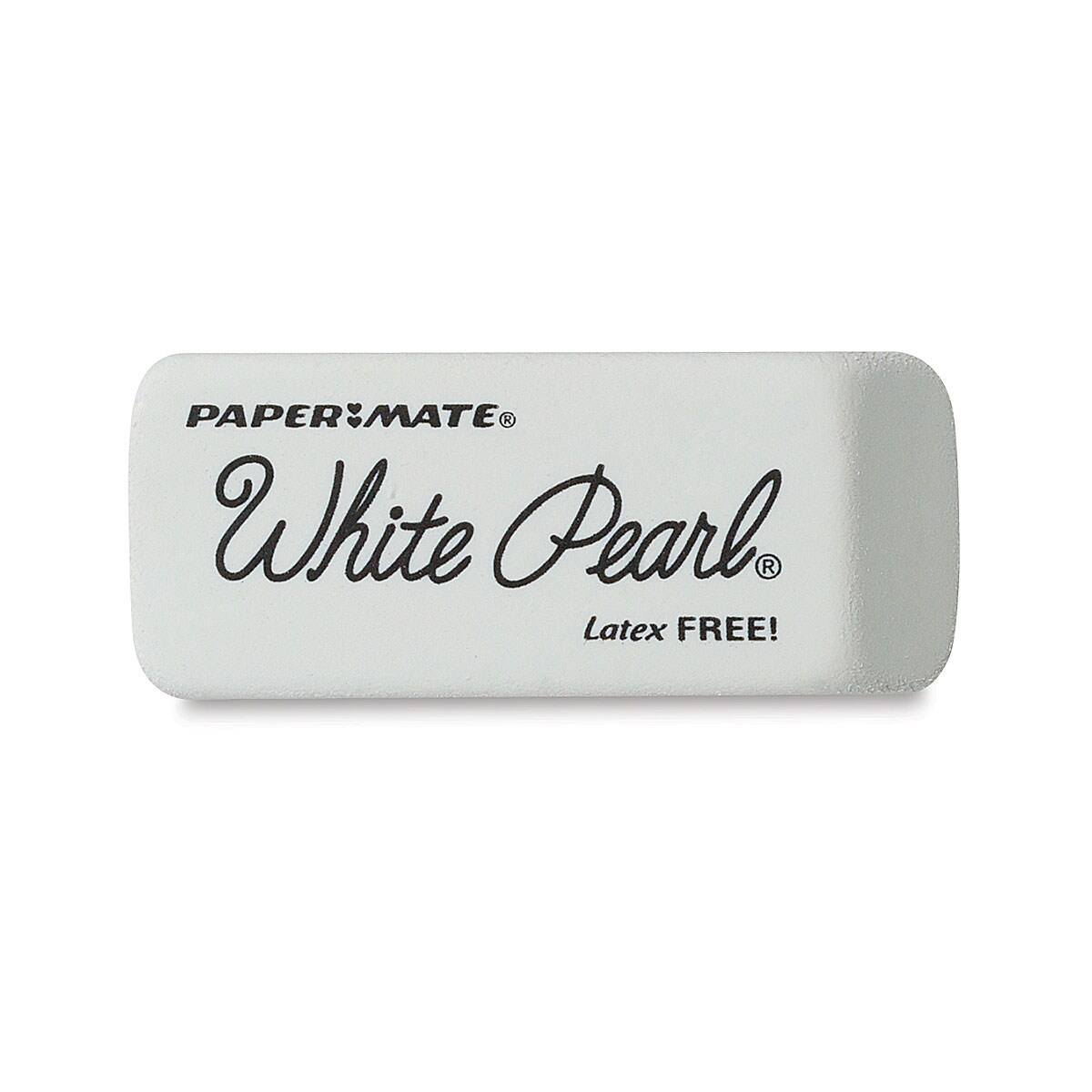 Paper Mate White Pearl Eraser - 2-1/4" x 7/8" x 7/16", Pack of 3