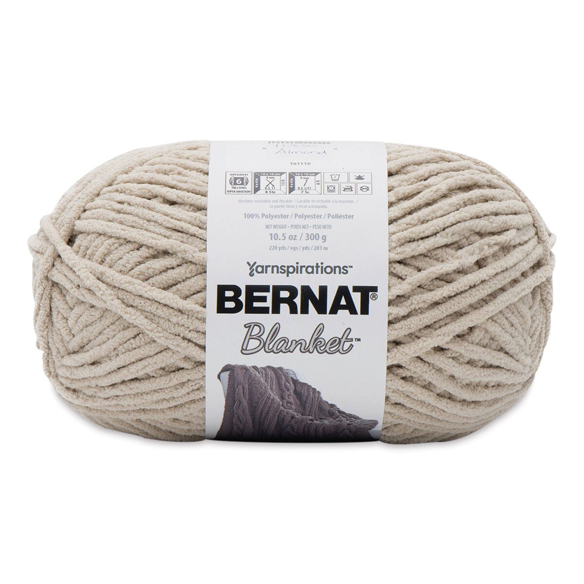 Bernat Blanket Yarn - Almond, 220 yards | Michaels