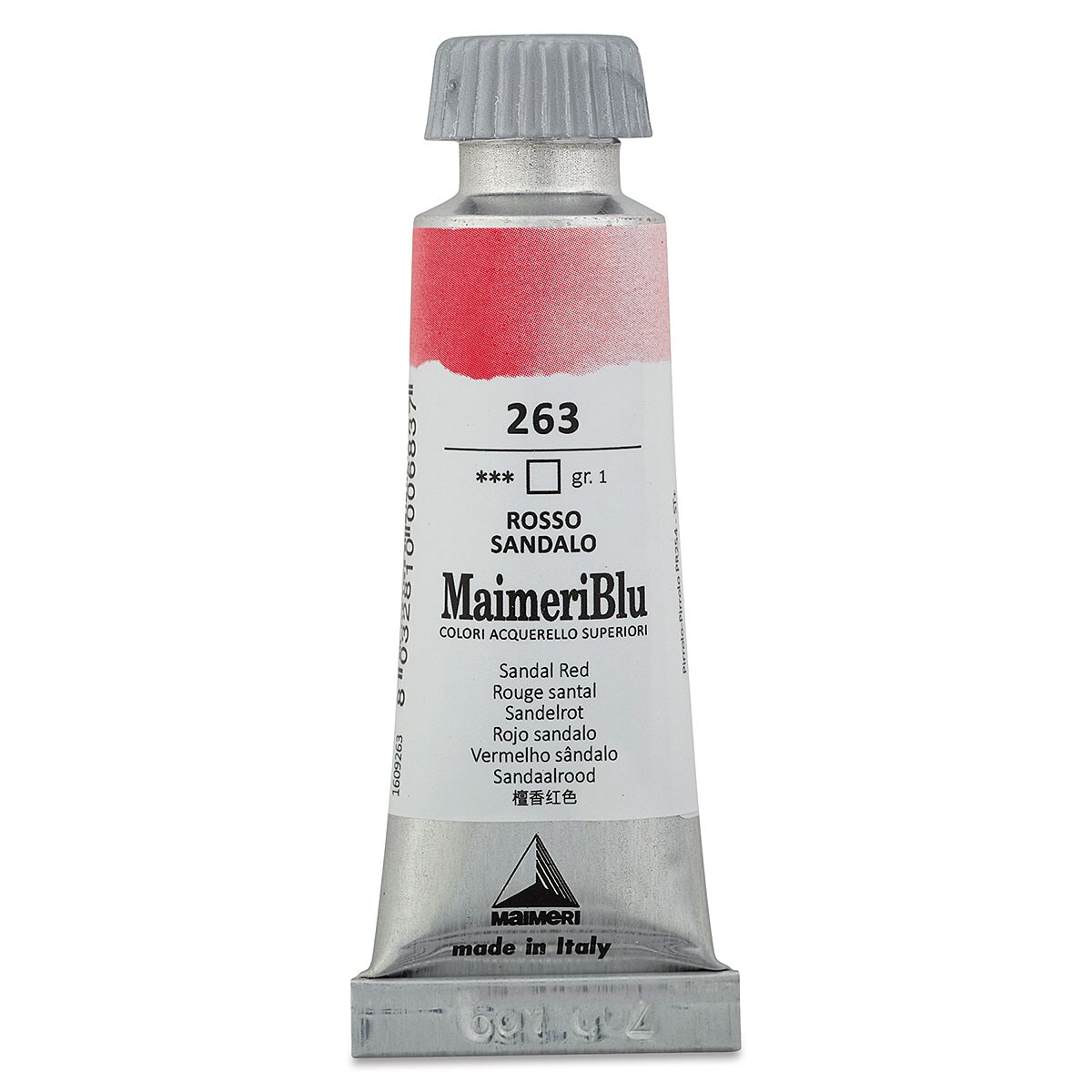 Maimeri Blu Artist Watercolor - Sandal Red, 12 ml Tube