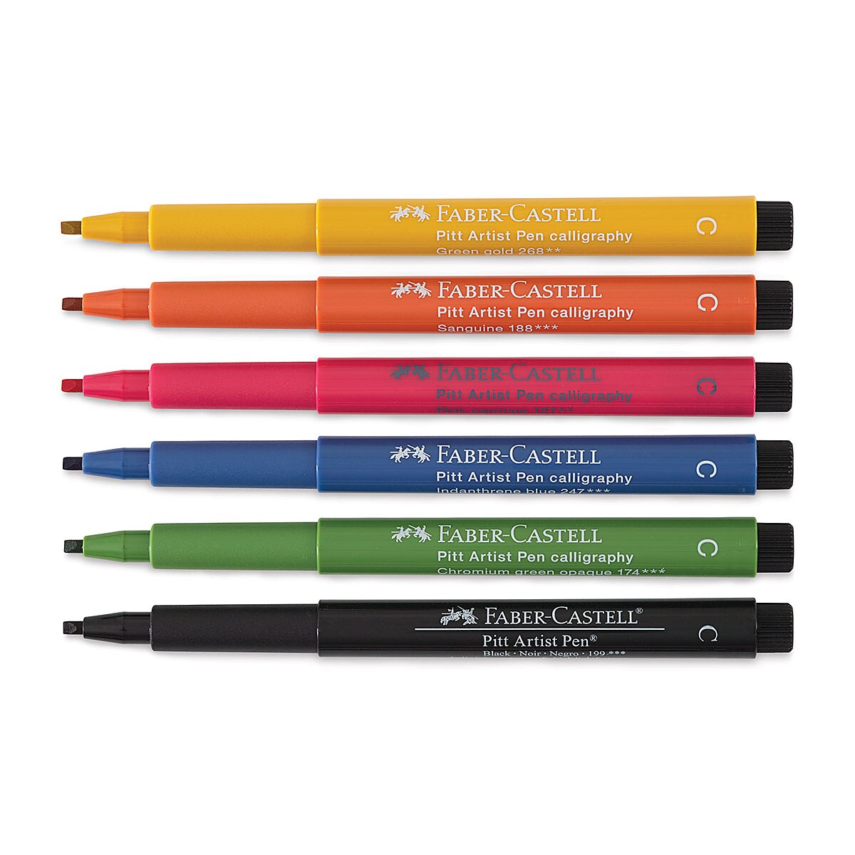 Faber-Castell Calligraphy Pens: Assorted Colors, 2.5mm