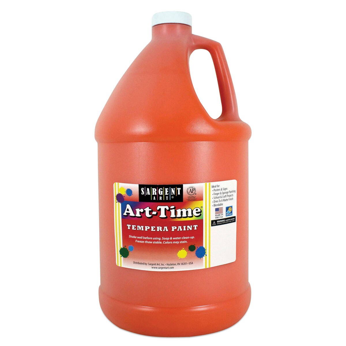 Sargent Art Time Tempera Gallon Orange Michaels   2976485754473 