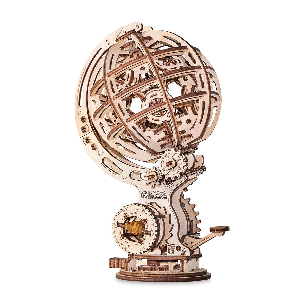 EWA Eco-Wood-Art 3D Wood Kinetic Globe