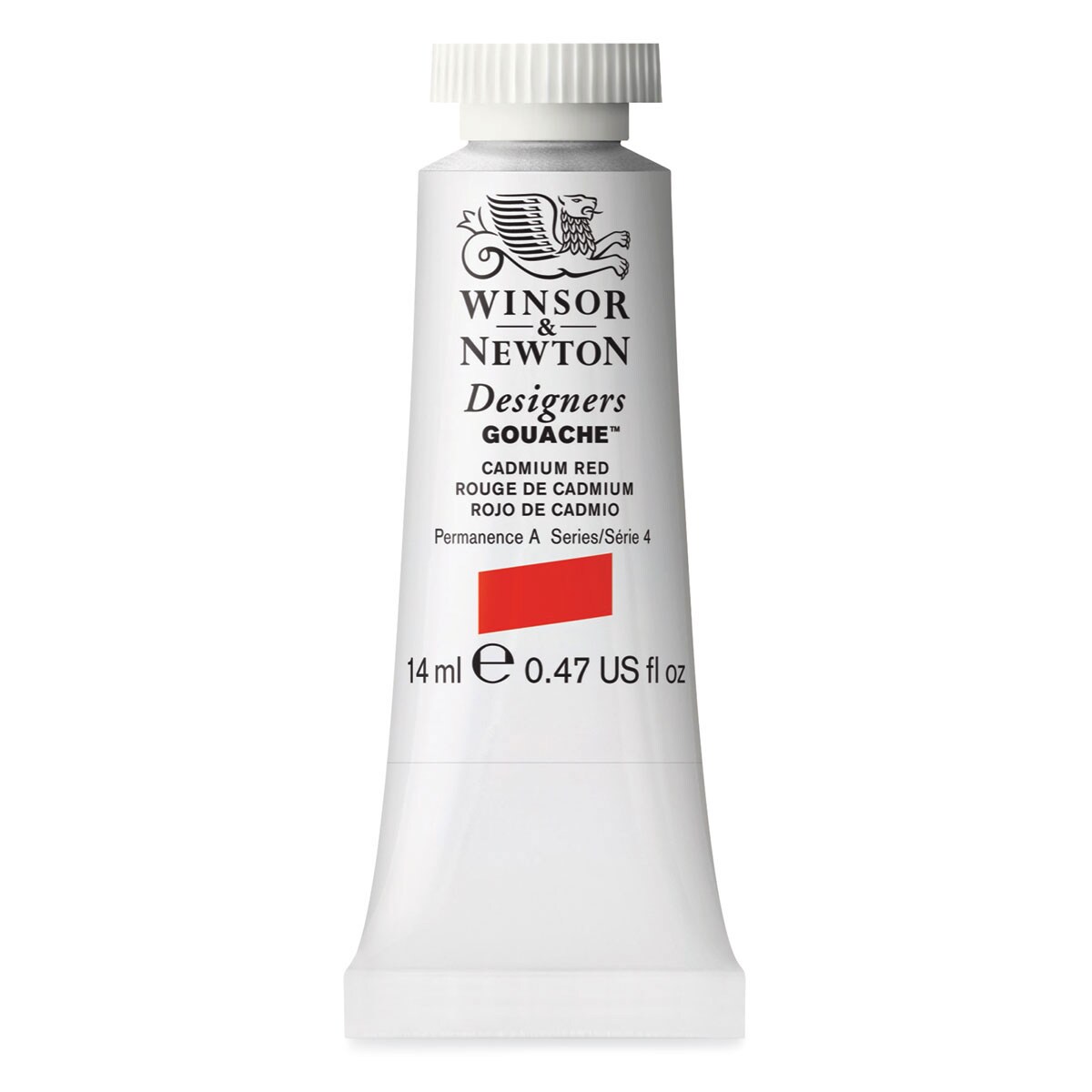 Winsor &#x26; Newton Designers Gouache - Cadmium Red, 14 ml tube