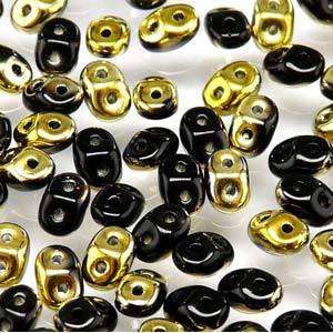 Superduo, Jet Amber, SD2398-26441, 8 grams