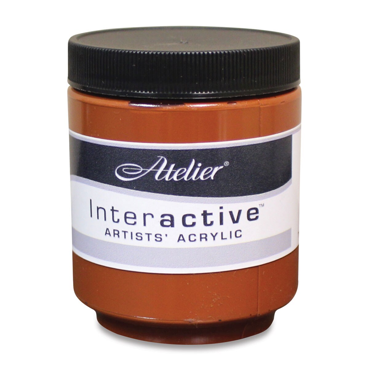 Chroma Atelier Interactive Artists' Acrylics - Burnt Sienna, 250 ml jar