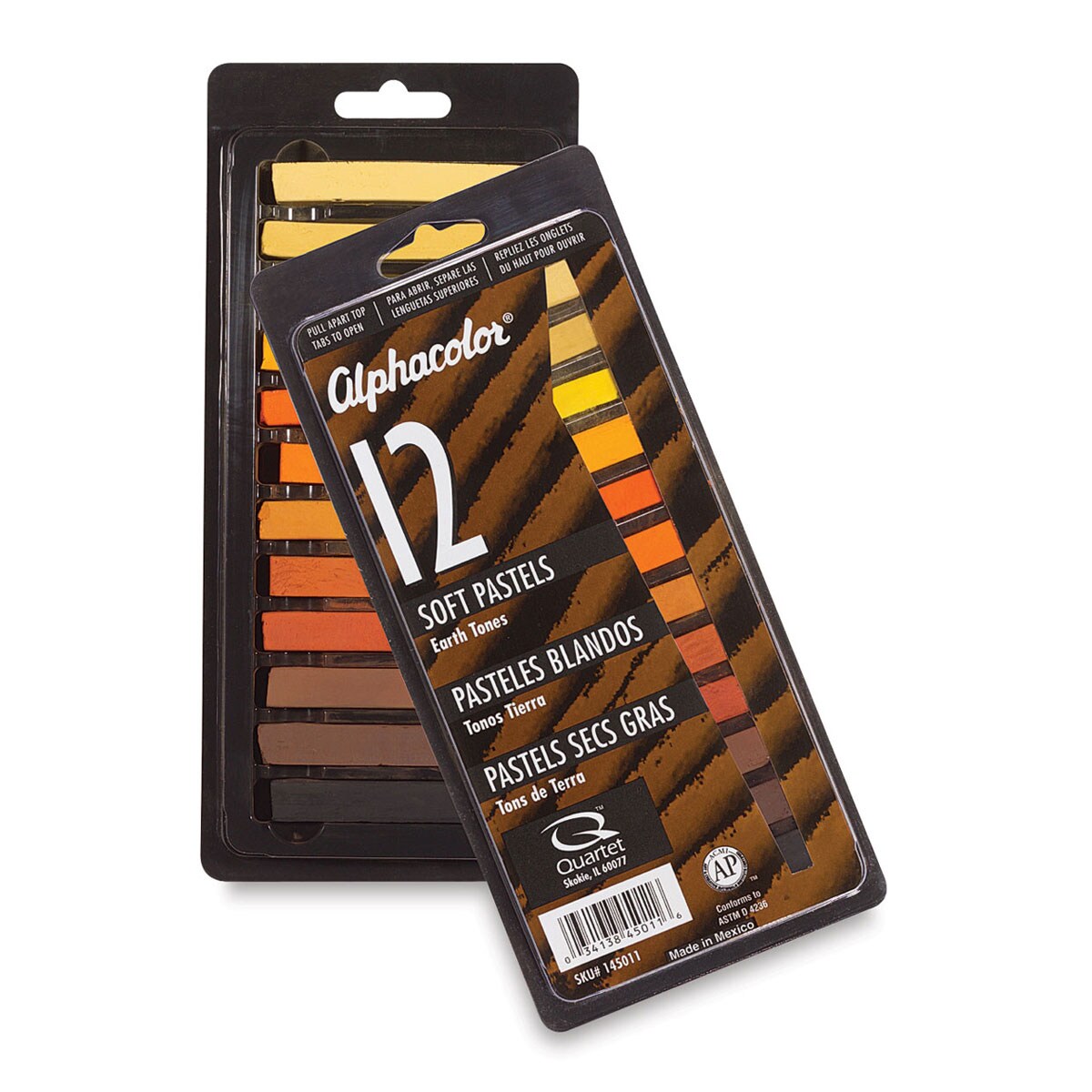 Alphacolor Soft Pastel Set - Earth Tones, Set of 12