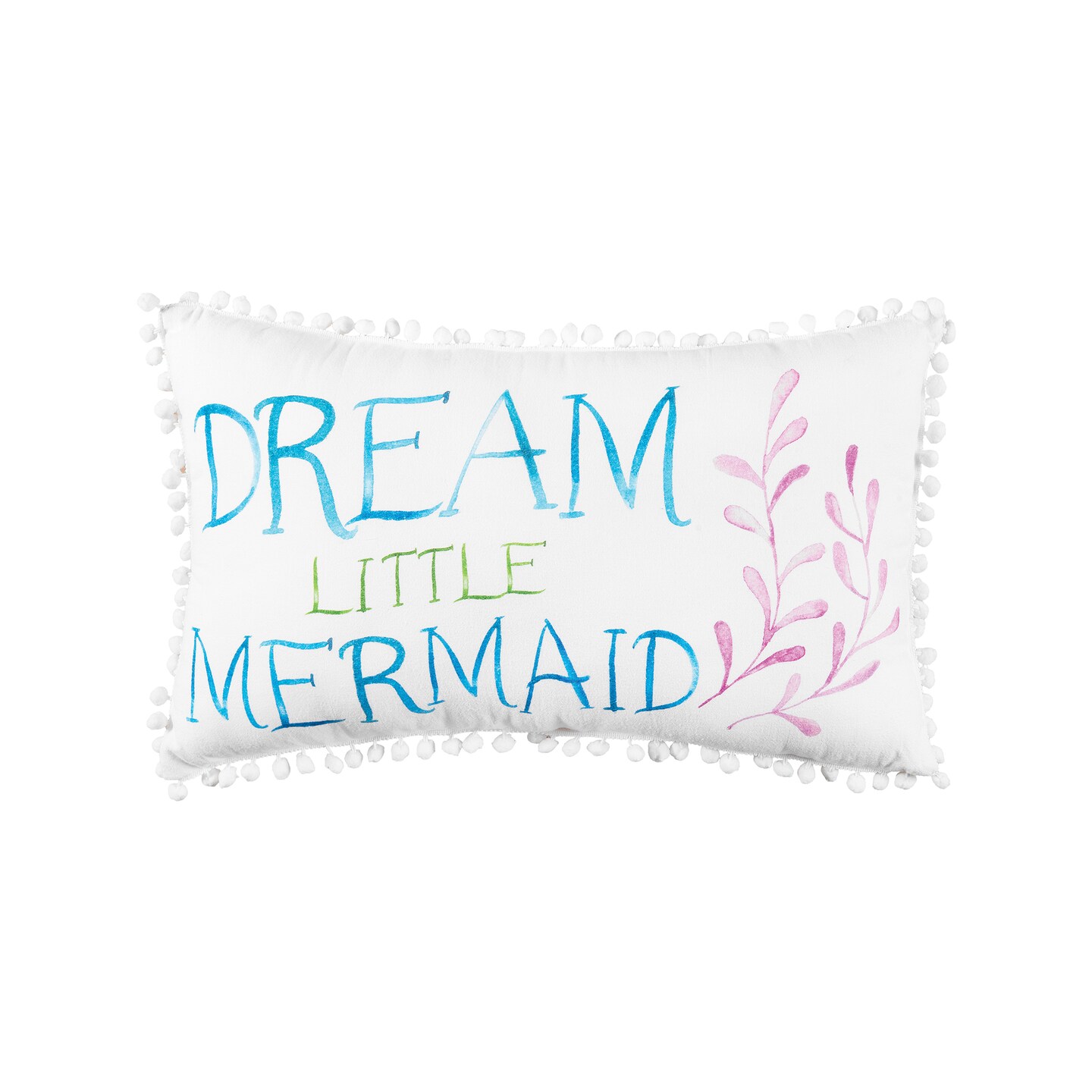 14&#x22; x 22&#x22; Dream Little Mermaid Printed Throw Pillow