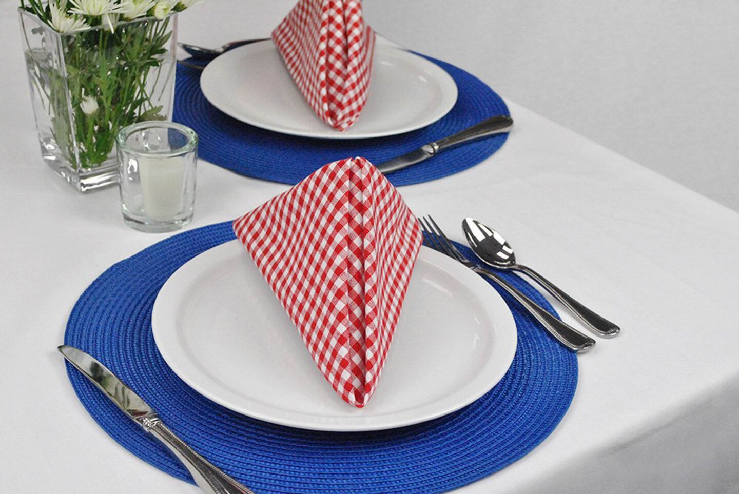 DII Tango Red Gingham Check Napkin (Set of 6)