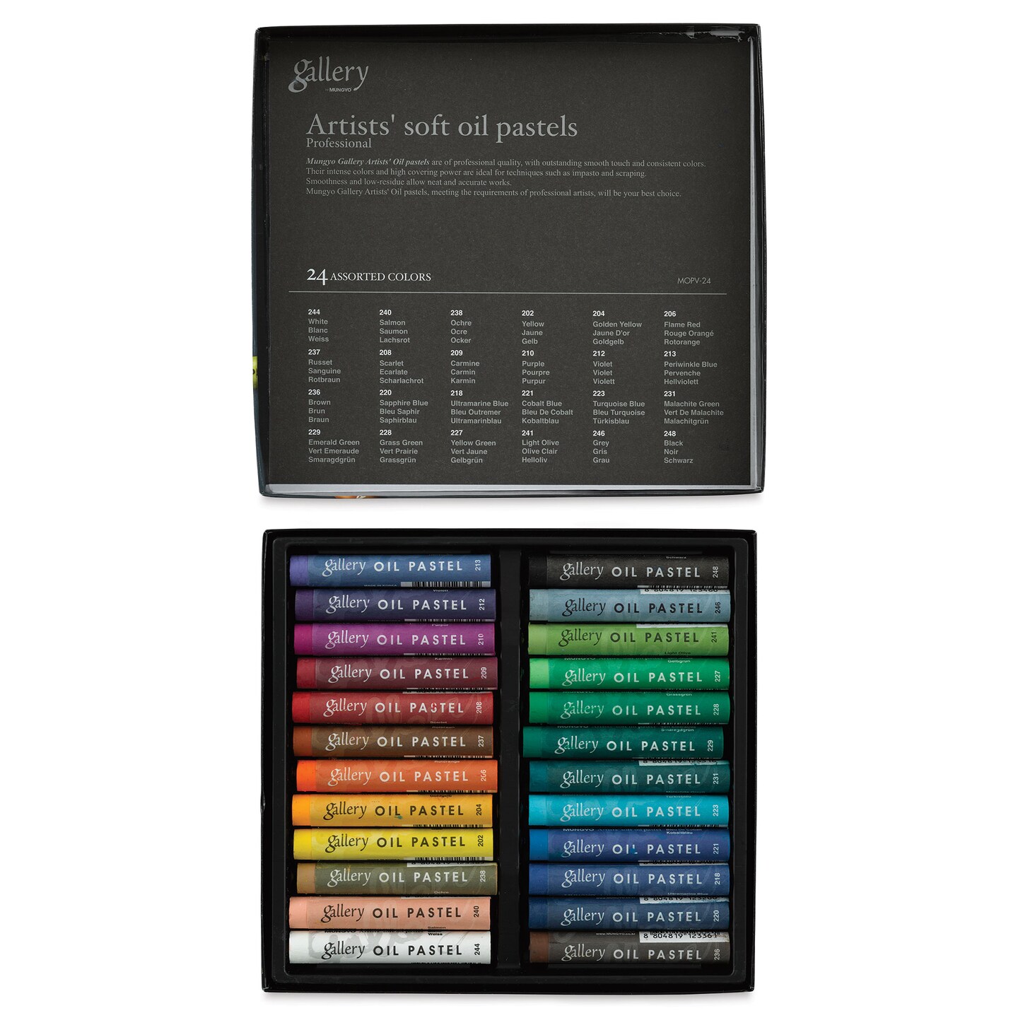 Mungyo Gallery Artists&#x27; Soft Oil Pastels - Set of 24
