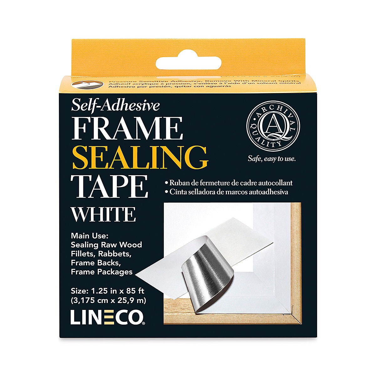 Lineco Frame Sealing Tape - 1 1/4&#x22; x 85 ft, White
