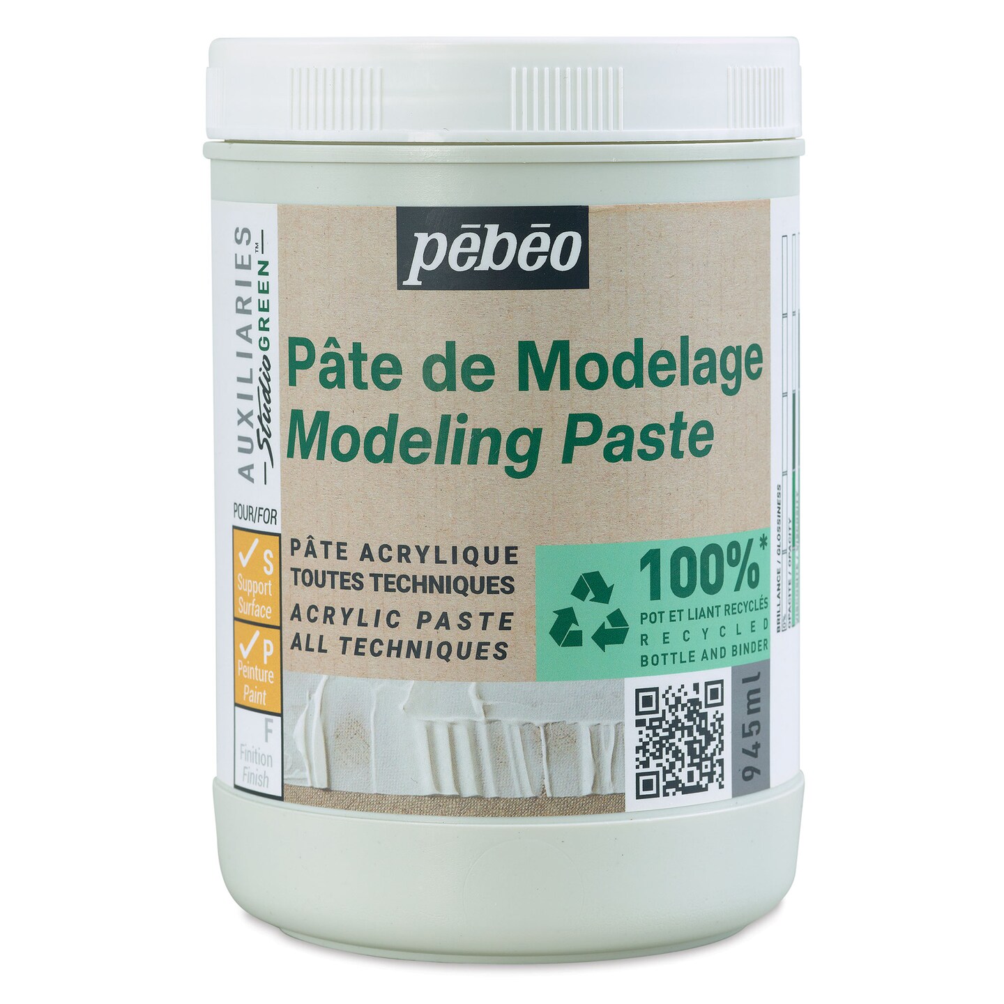 Pebeo Studio Green Modeling Paste 945 ml Michaels