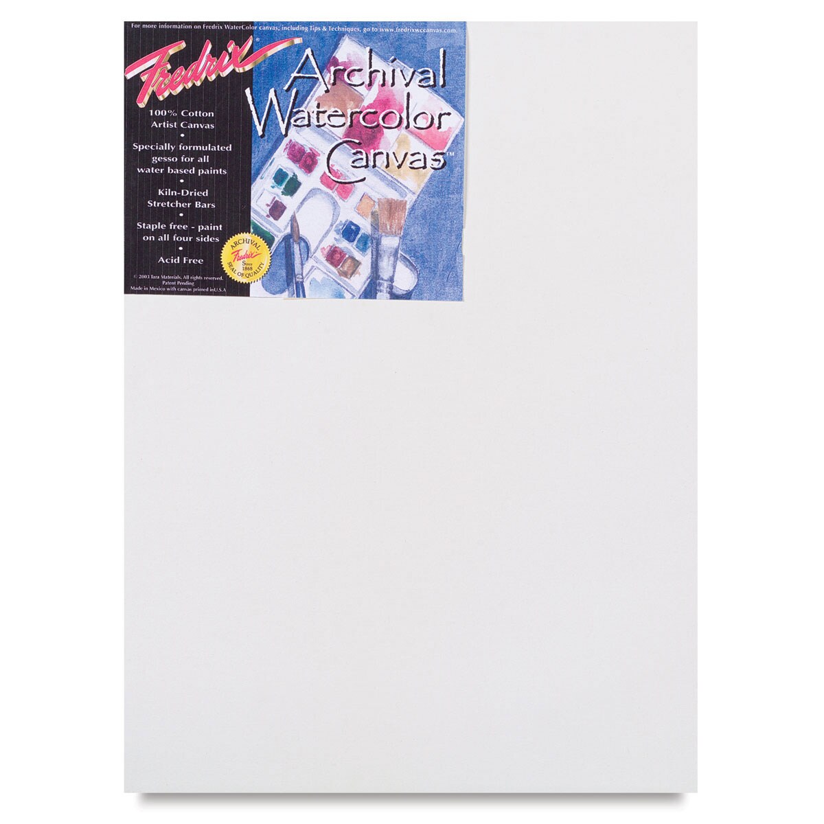 Fredrix Stretched Watercolor Canvas - 12" x 16", 3/4" Profile