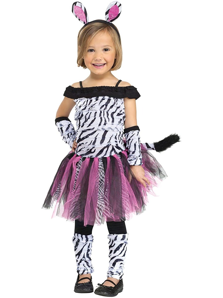 Cute Zoo Zebra Girl&#x27;s Costume