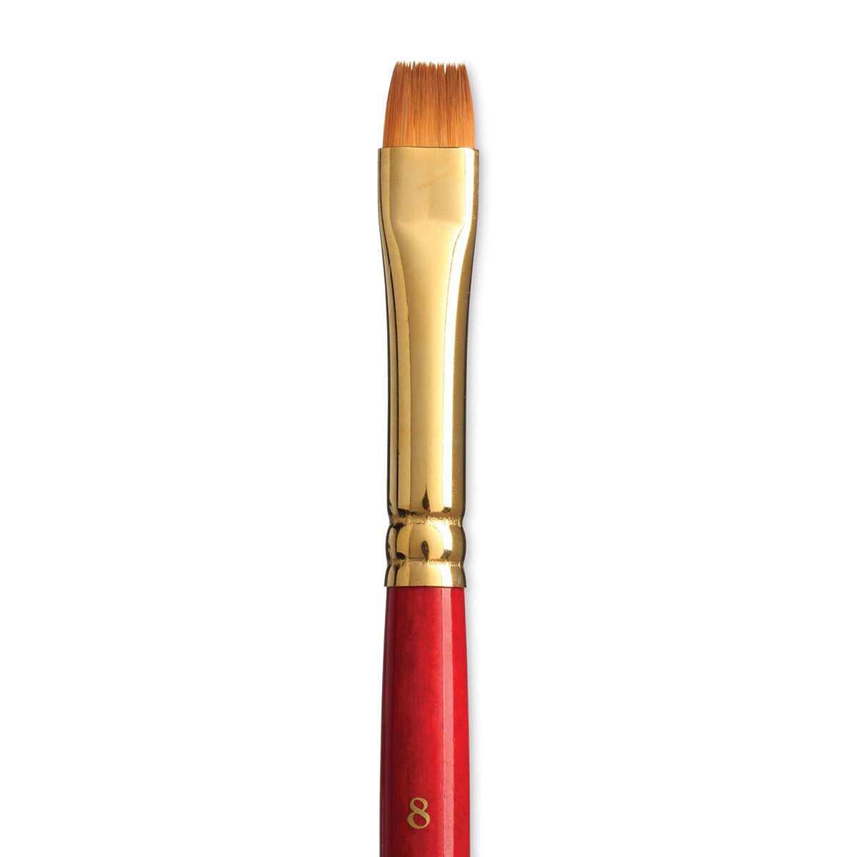 Princeton Heritage Sable Brush Bright Shader, Short Handle, Size 8