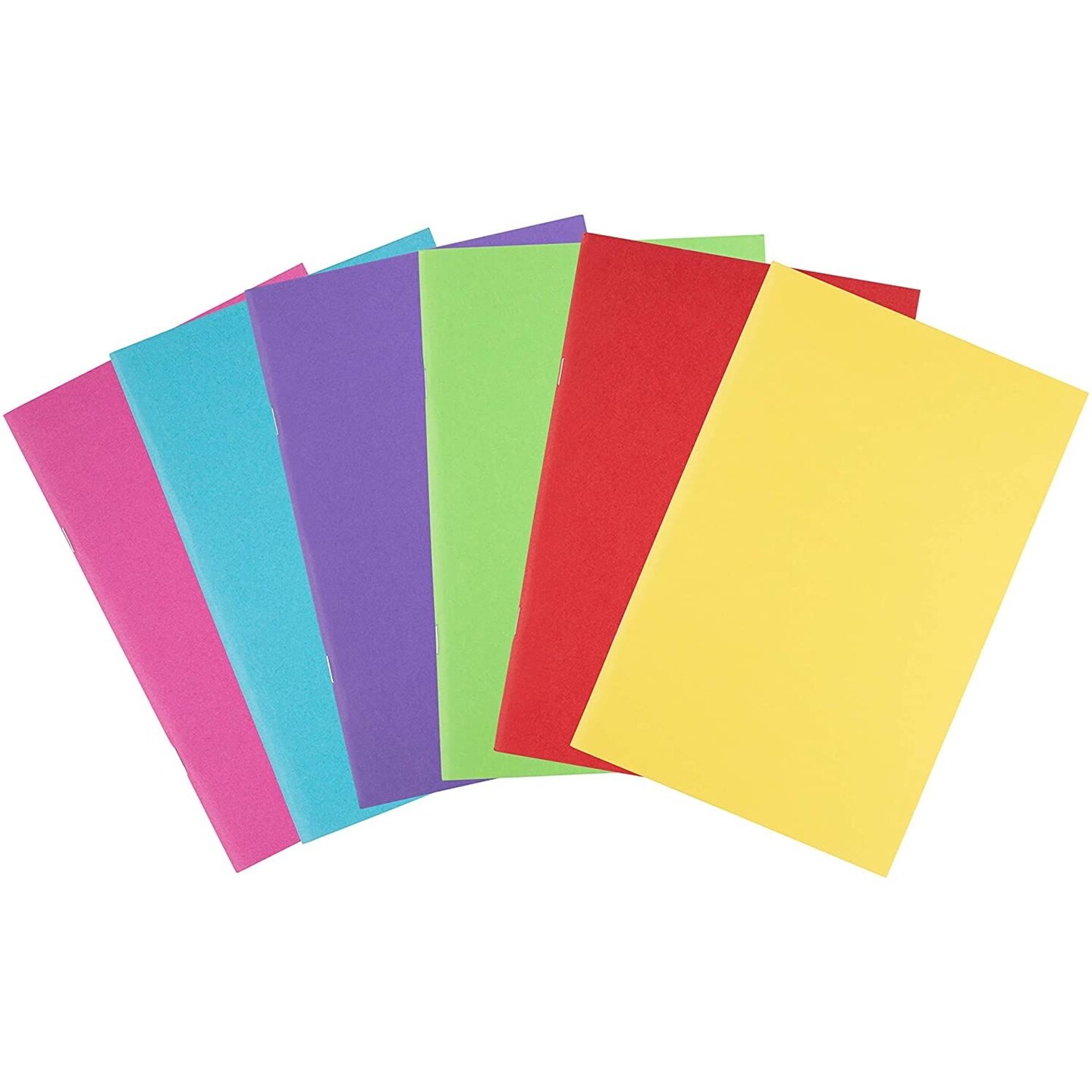 Blank Soft Cover Notebooks with 24 Sheets (6 Colors, 12 Pack)